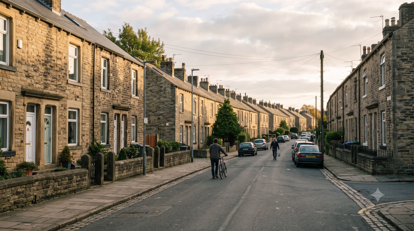 A residential street in Leeds